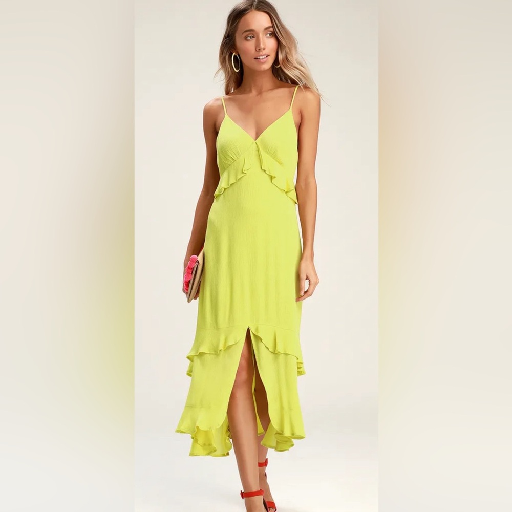 Lulus Andrea ruffle dress
